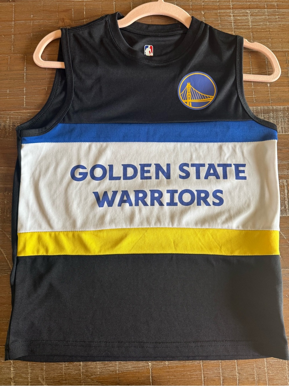 Golden State Warriors Kids Sleeveless Jersey Tank - Black/Blue/White/Yellow